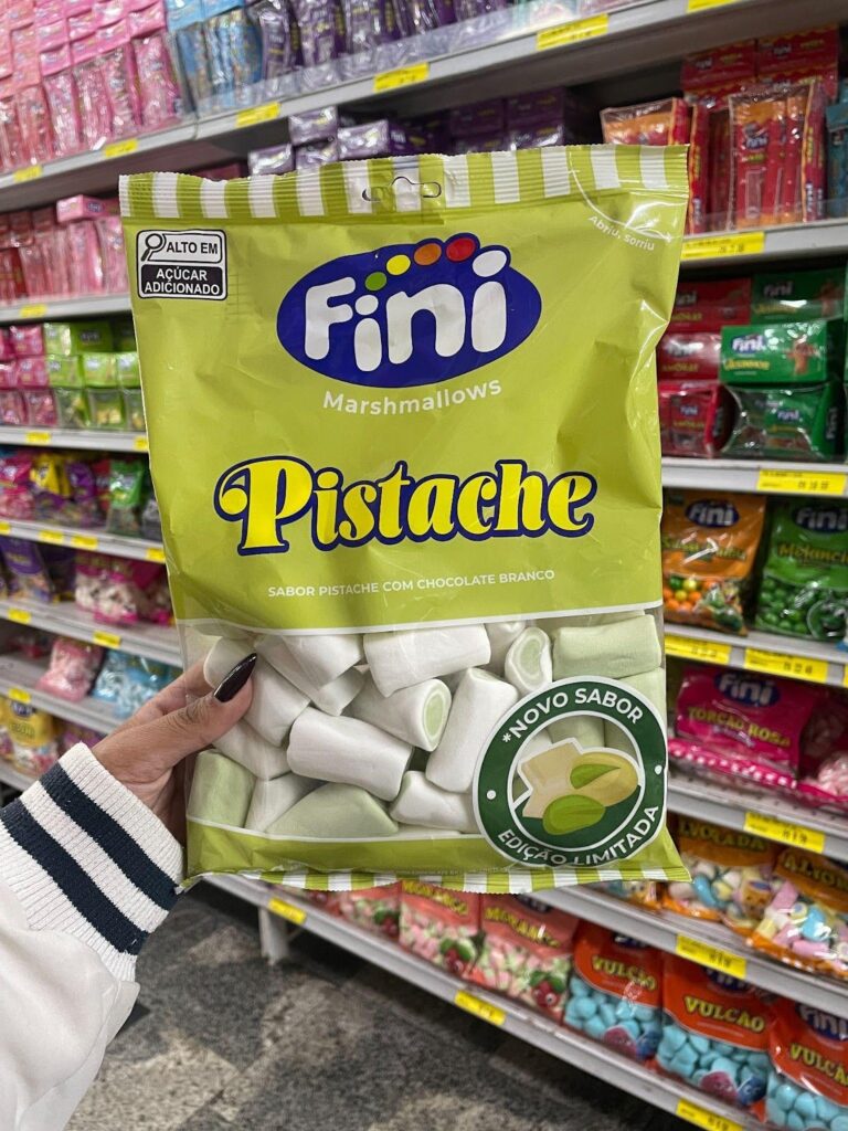 Novo Marshmallow Fini Sabor Pistache