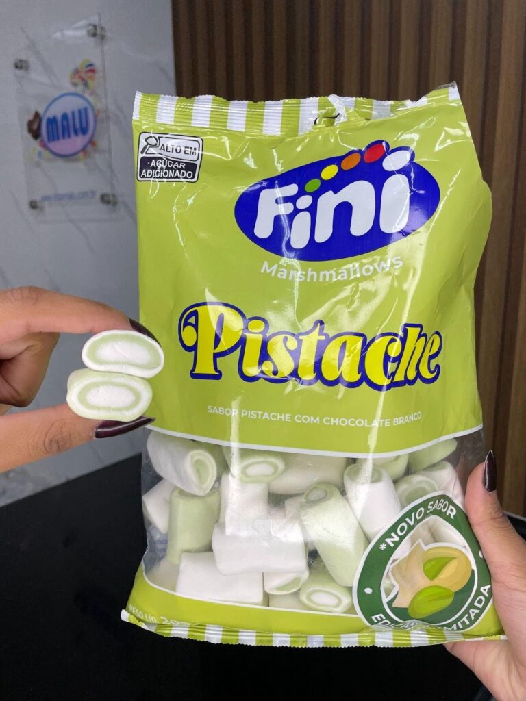 Novo Marshmallow Fini Sabor Pistache