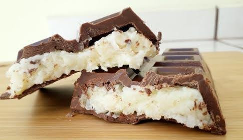 Barrinhas de Coco com Chocolate