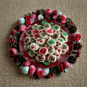 Biscoitos amanteigados natalinos