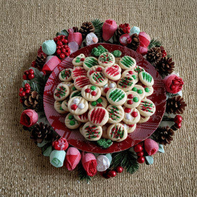 Biscoitos amanteigados natalinos