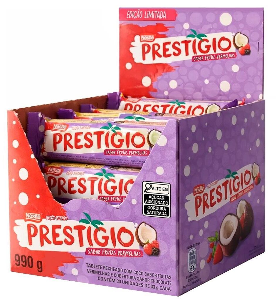 Novo Prestígio Sabor Frutas Vermelhas