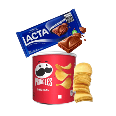 Receita Viral com 2 Ingredientes: Pringles com Chocolate