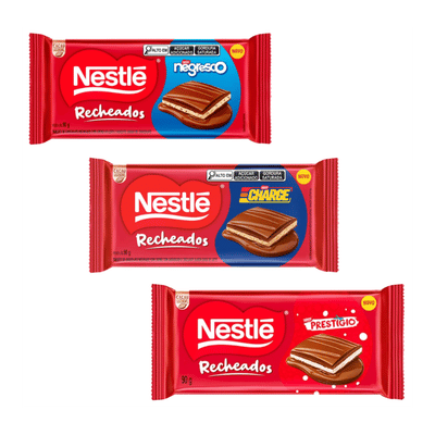 Novidades Imperdíveis: Tabletes Recheados Nestlé