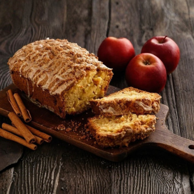 Receita de Bolo de Maçã com Canela