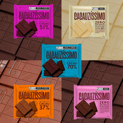 Tabletes Cacauzíssimo Espirito Cacau